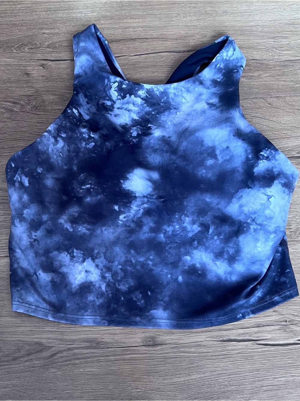 Athleta Tie-Dye Crop Tank Top with Built-In Bra – Size Small